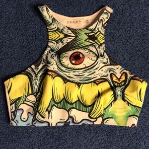 Rehab 3rd Eye Monster Crop Top